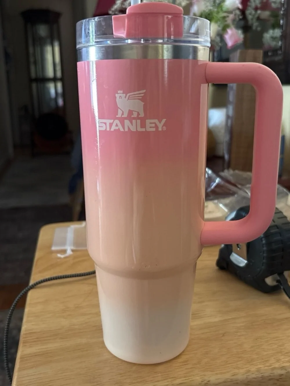 Stanley Limited Edition Pink Mesa Sunset to Cream Ombre Travel Mug with Handle